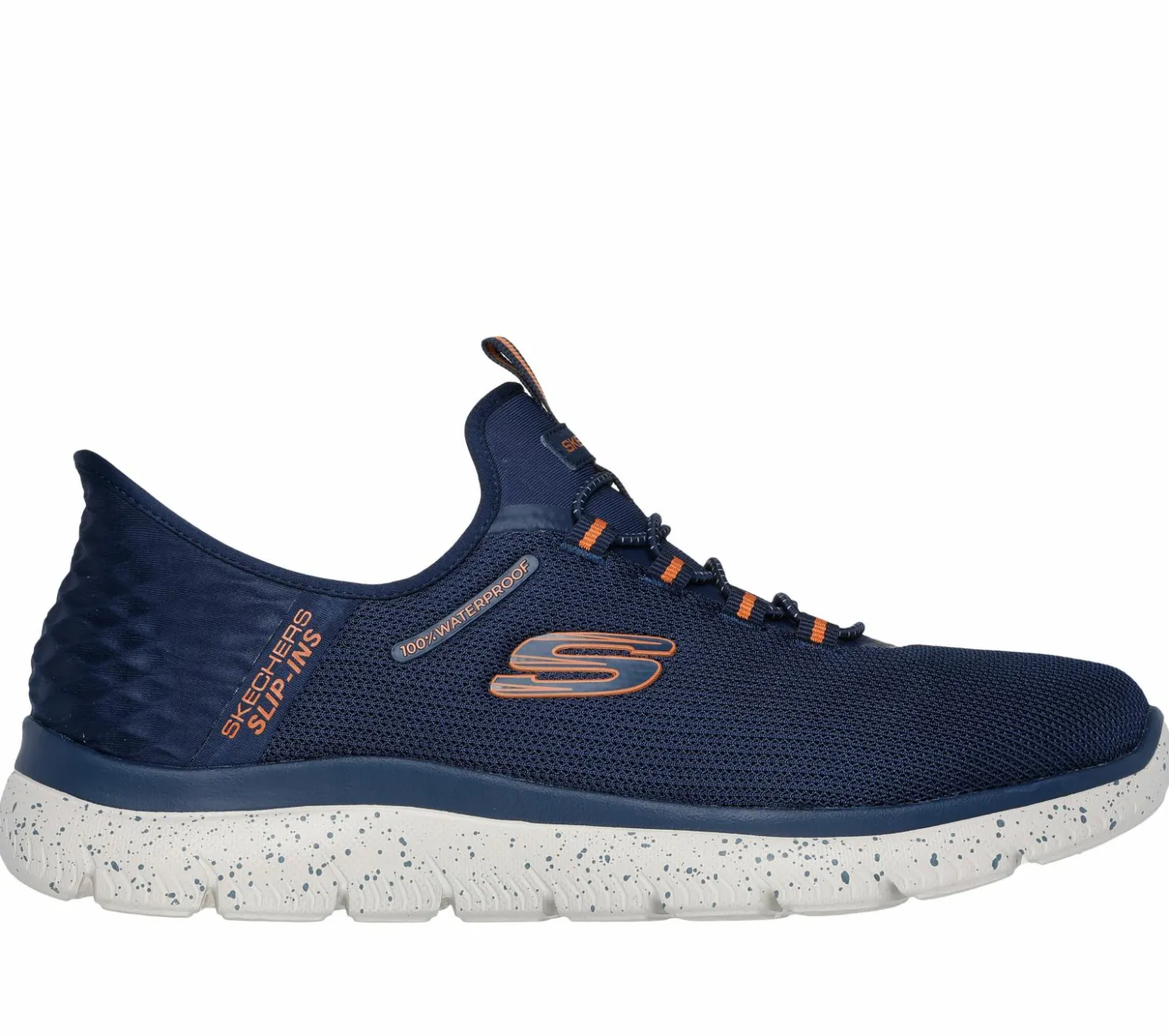 Hands Free Slip-Ins|Athletic Sneakers<SKECHERS Slip-ins Waterproof: Summits - Corbos NAVY / ORANGE