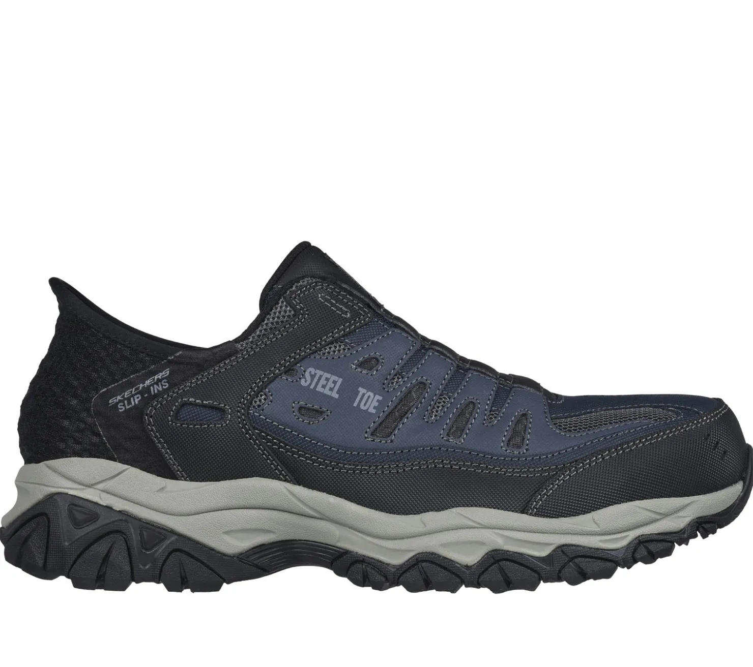 Work & Safety|Hands Free Slip-Ins<SKECHERS Slip-ins Work: Cankton - Faison NAVY / GRAY