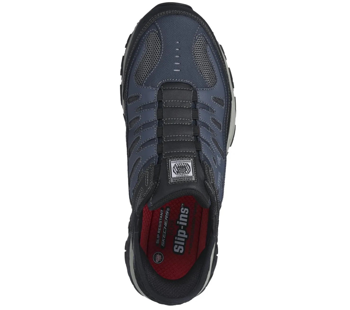 Work & Safety|Hands Free Slip-Ins<SKECHERS Slip-ins Work: Cankton - Faison NAVY / GRAY