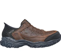 Work & Safety|Hands Free Slip-Ins<SKECHERS Slip-ins Work: Holdredge - Ryker BROWN