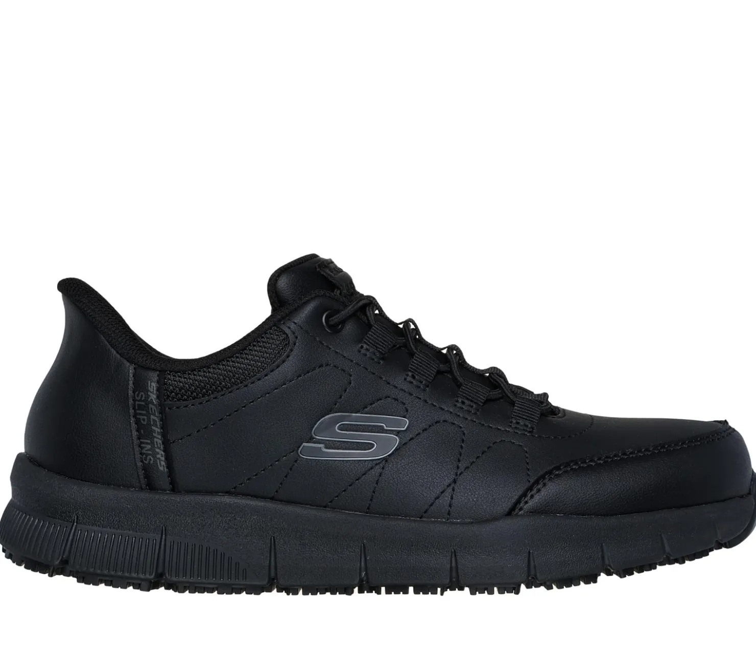 Work & Safety|Hands Free Slip-Ins<SKECHERS Slip-ins Work: Nampa - Knotly BLACK