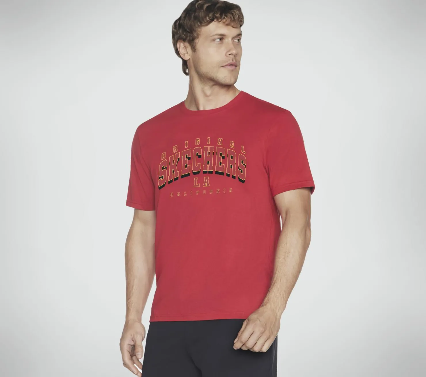 Tops|Tops<SKECHERS University Tee RED / RED