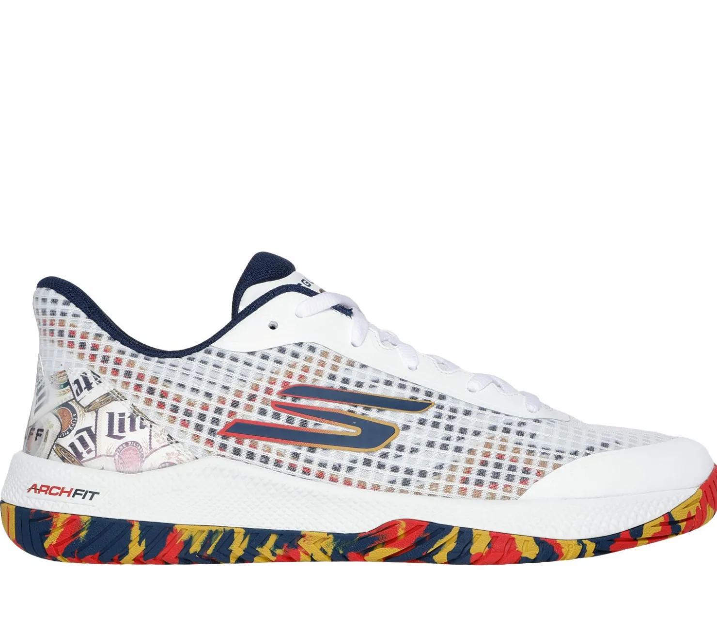 Lace Up|Athletic Sneakers<SKECHERS X Miller Lite Viper Court Pro LE WHITE / MULTI