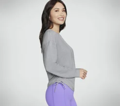 Tops|Tops<SKECHERS Skechluxe Renew Crew LIGHT GRAY