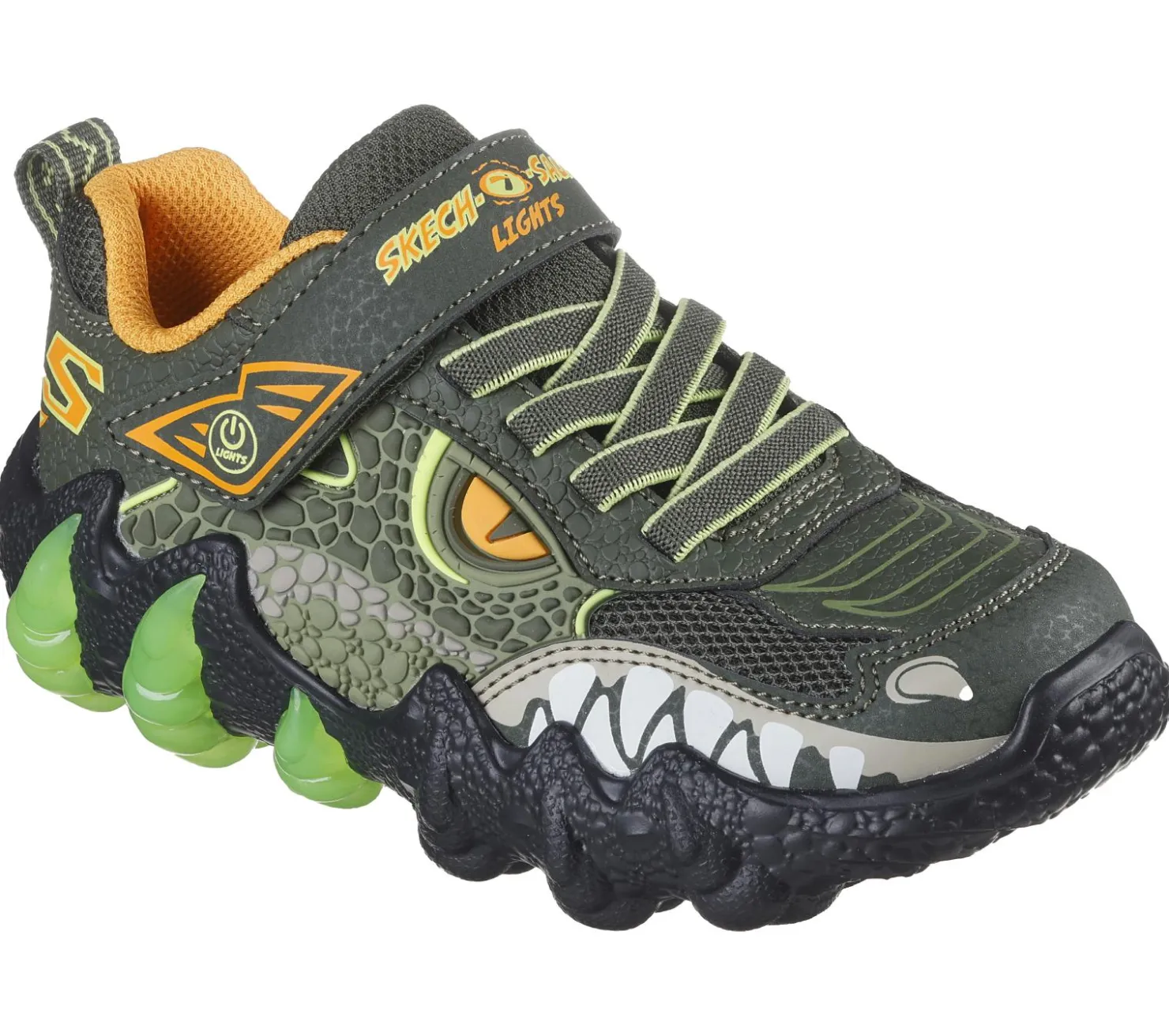 Light-Up|Athletic Shoes & Sneakers<SKECHERS Skech-O-Saurus Light 2.0 OLIVE