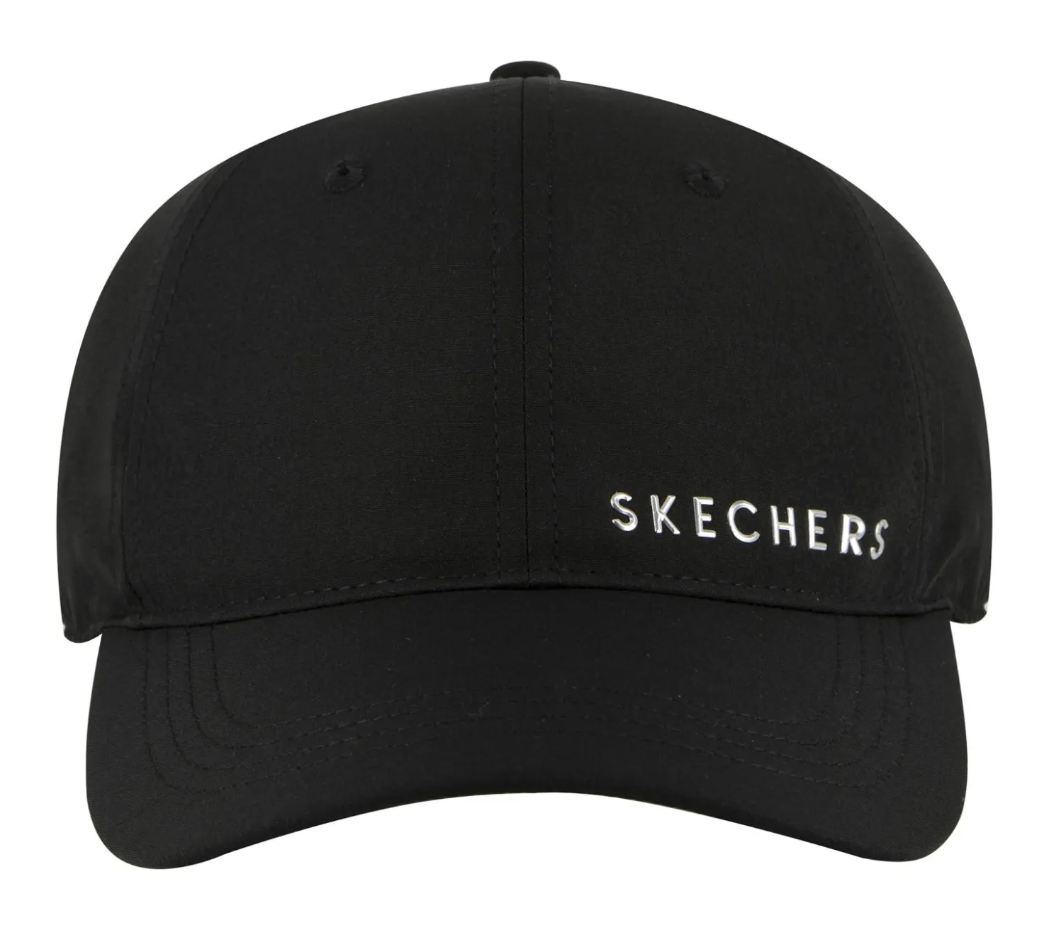 Hats|Accessories<SKECHERS Skech-Shine Foil Baseball Hat BLACK