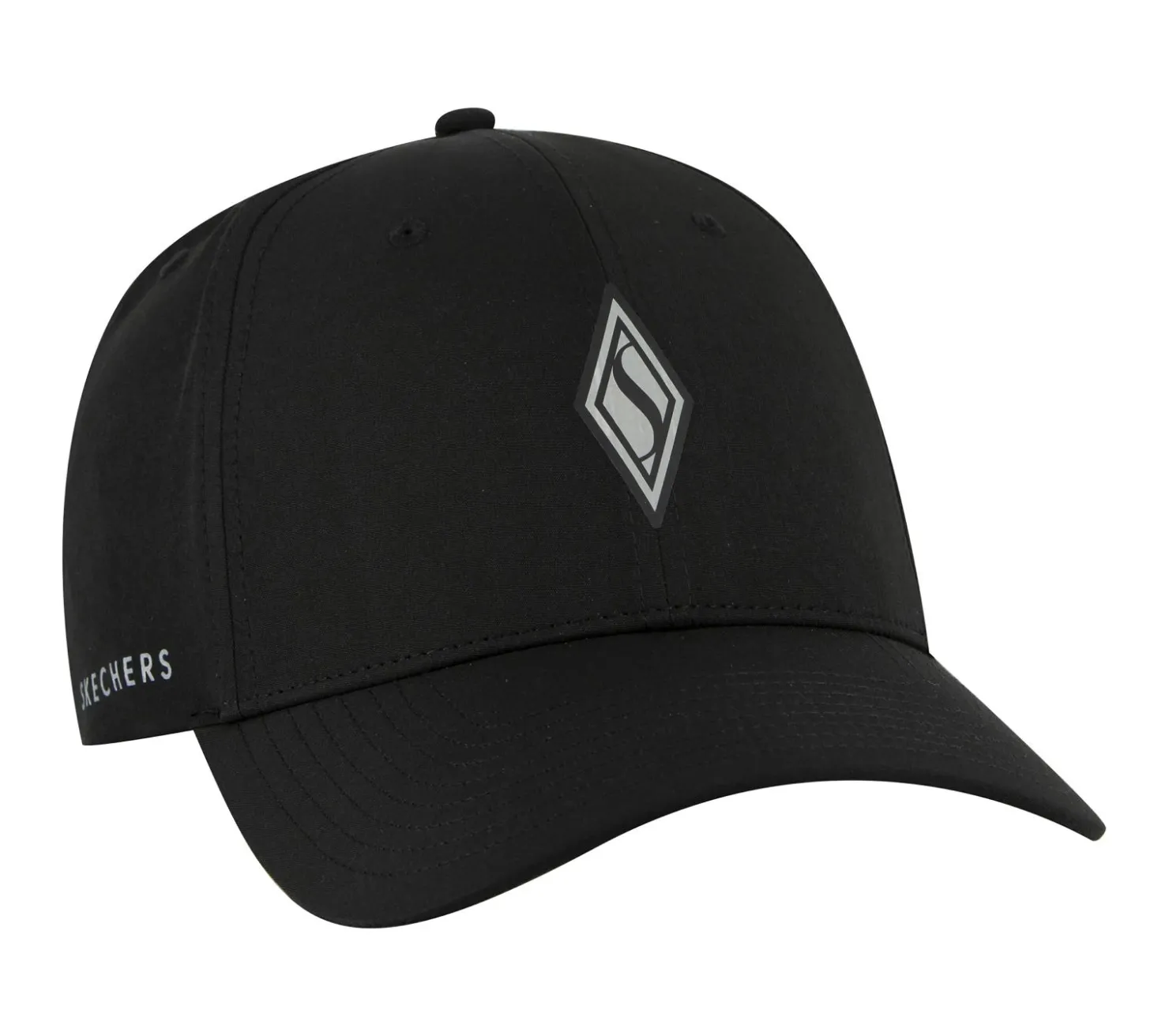 Hats|Accessories<SKECHERS SKECHWEAVE Diamond Snapback Hat BLACK