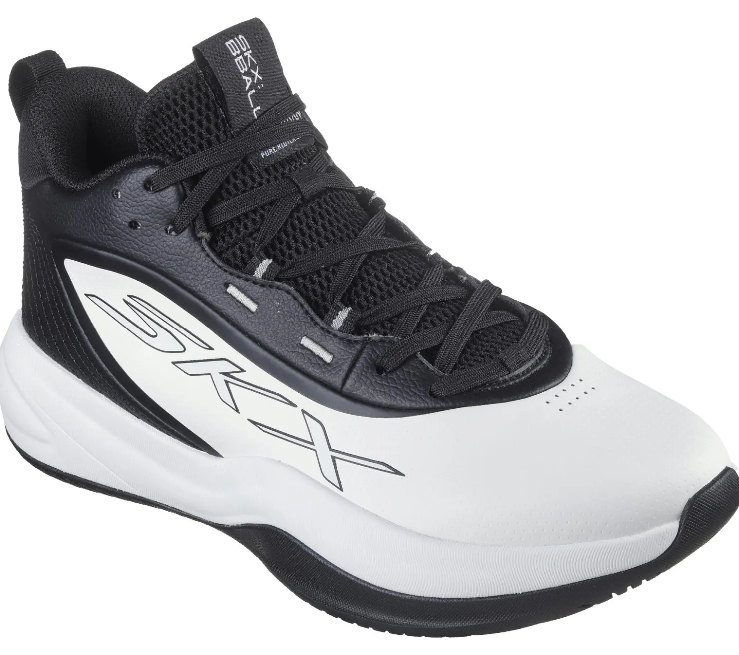Lace Up|Athletic Sneakers<SKECHERS SKX LEAGUE WHITE / BLACK