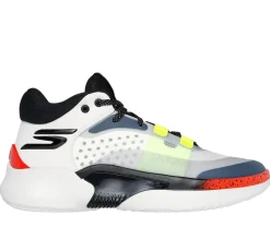 Lace Up|Athletic Sneakers<SKECHERS SKX RESAGRIP WHITE / BLACK / ORANGE