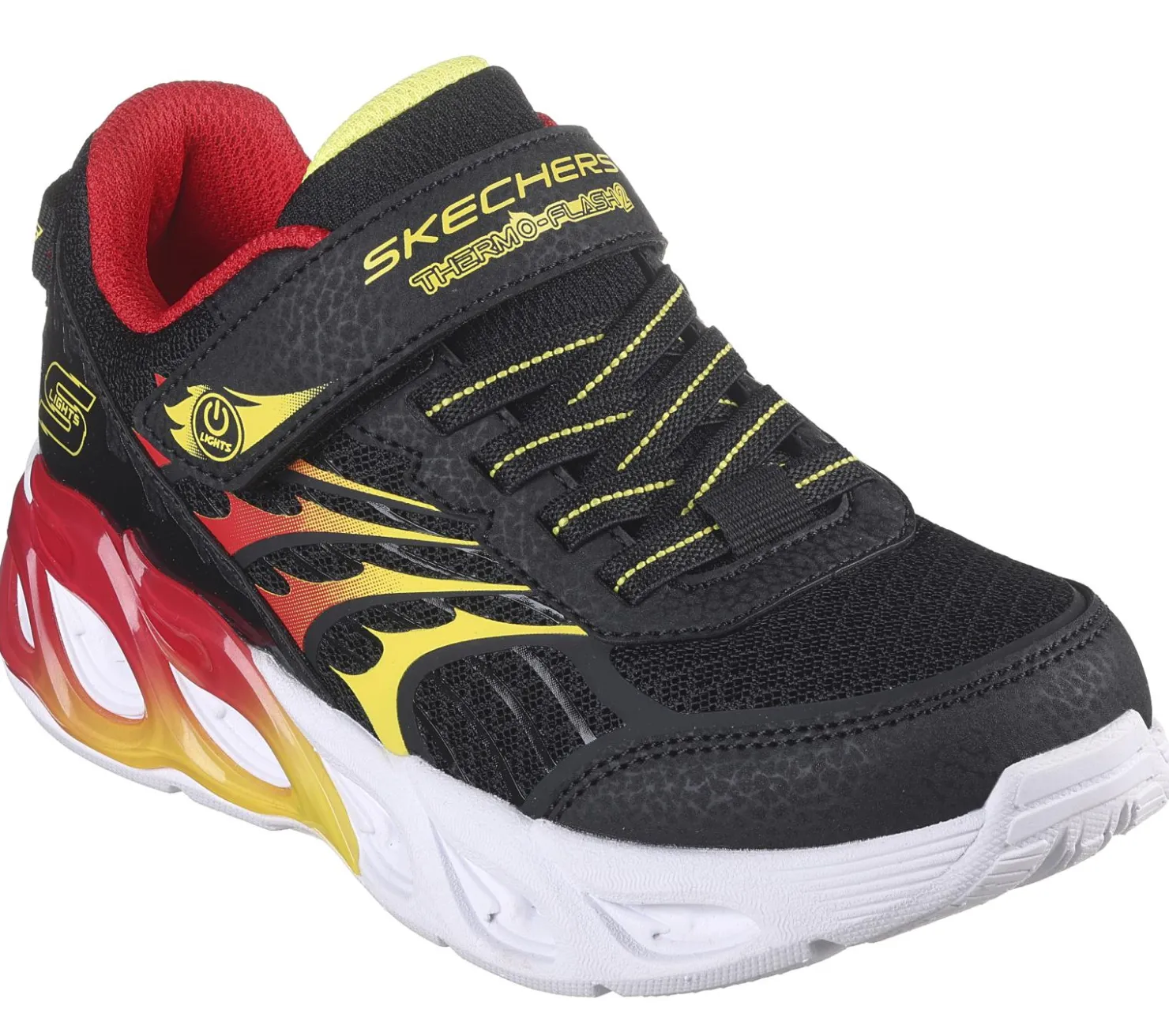 Light-Up|Athletic Shoes & Sneakers<SKECHERS S-Lights: Thermo Flash 2.0 BLACK / RED