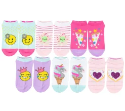 Socks|Socks<SKECHERS Smiley Floral Socks - 6 Pack MULTI