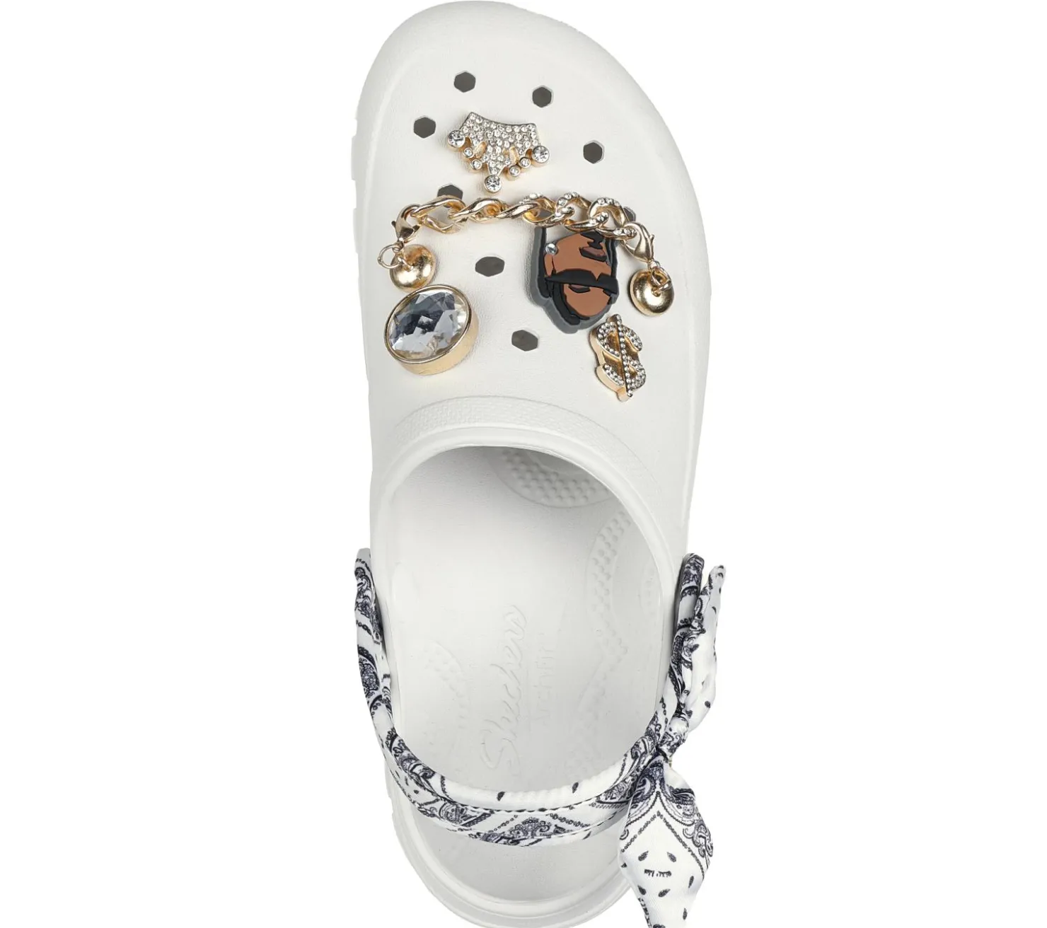 Slip-Ons<SKECHERS Snoop Dogg: Arch Fit Footsteps - Rolling Glitz WHITE