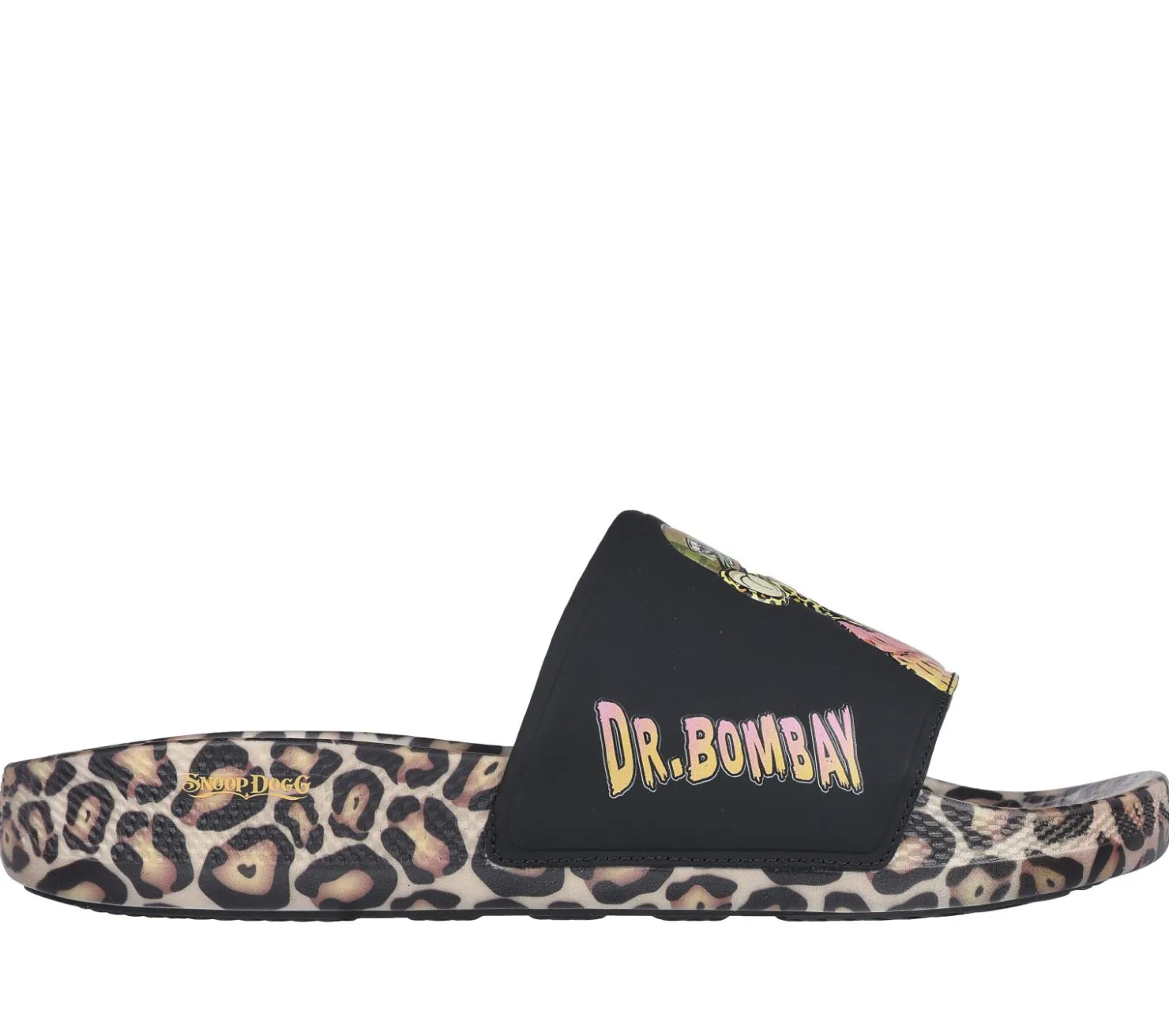 Sandals<SKECHERS Snoop Dogg: Hyper Slide - Dr. Bombay LEOPARD