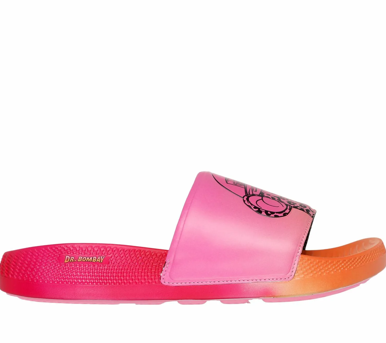 Sandals<SKECHERS Snoop Dogg: Low Slider - Bombay Pop Slide PINK / ORANGE