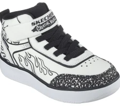 Lace Ups|Athletic Shoes & Sneakers<SKECHERS Sport Court 92 - Color-Blitz WHITE / BLACK