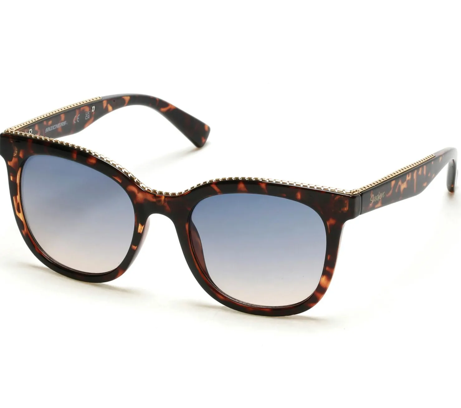 Sunglasses|Accessories<SKECHERS Square Sunglasses BROWN / MULTI