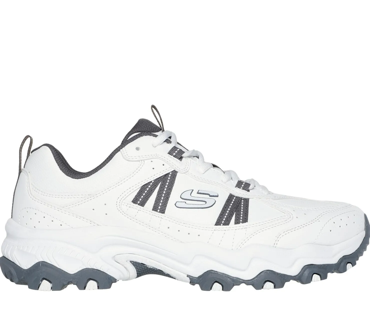 Lace Up|Athletic Sneakers<SKECHERS Stamina AT - Premium Stitch WHITE / GRAY