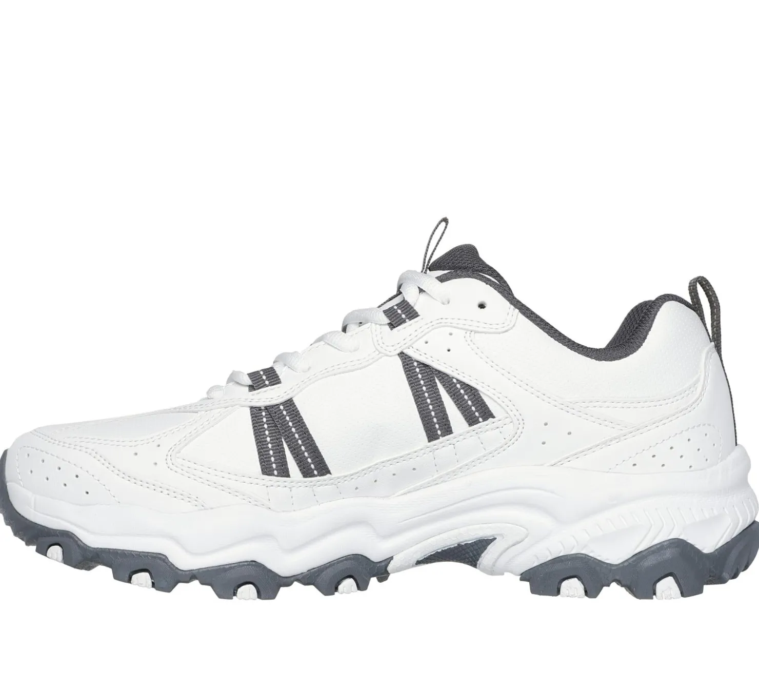 Lace Up|Athletic Sneakers<SKECHERS Stamina AT - Premium Stitch WHITE / GRAY
