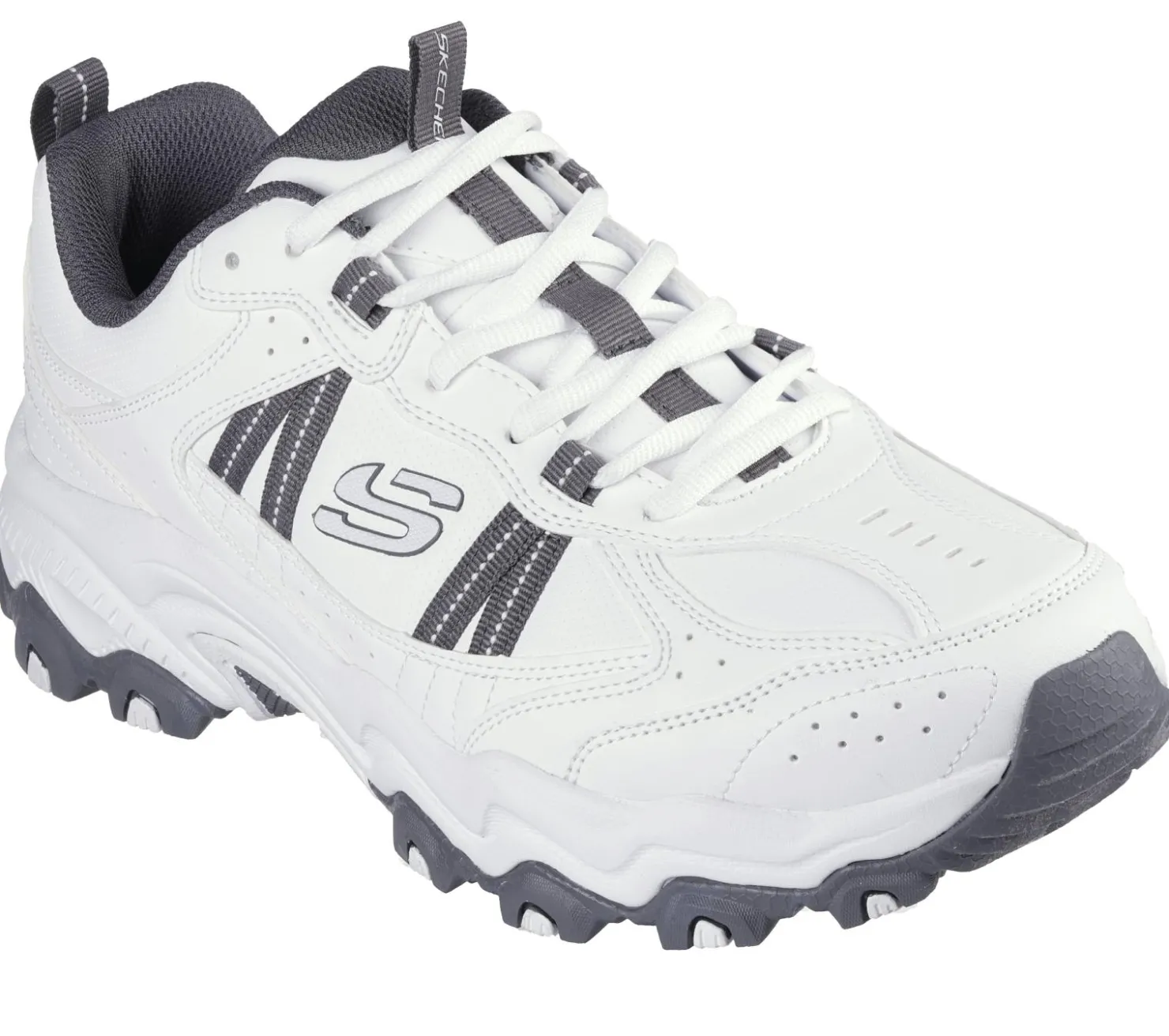 Lace Up|Athletic Sneakers<SKECHERS Stamina AT - Premium Stitch WHITE / GRAY