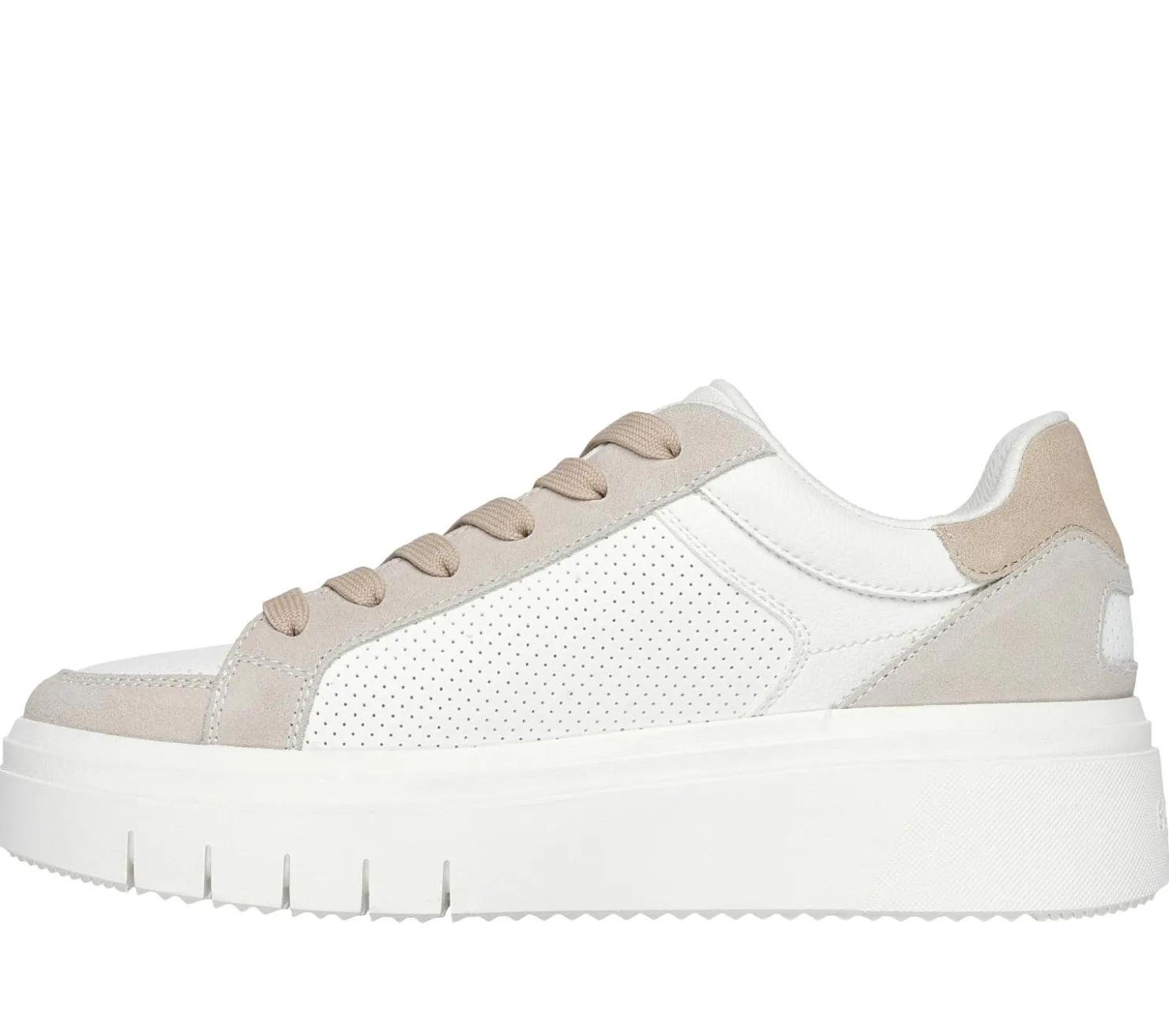 Lace Up|Casual Sneakers<SKECHERS Street Flex - Flossy WHITE