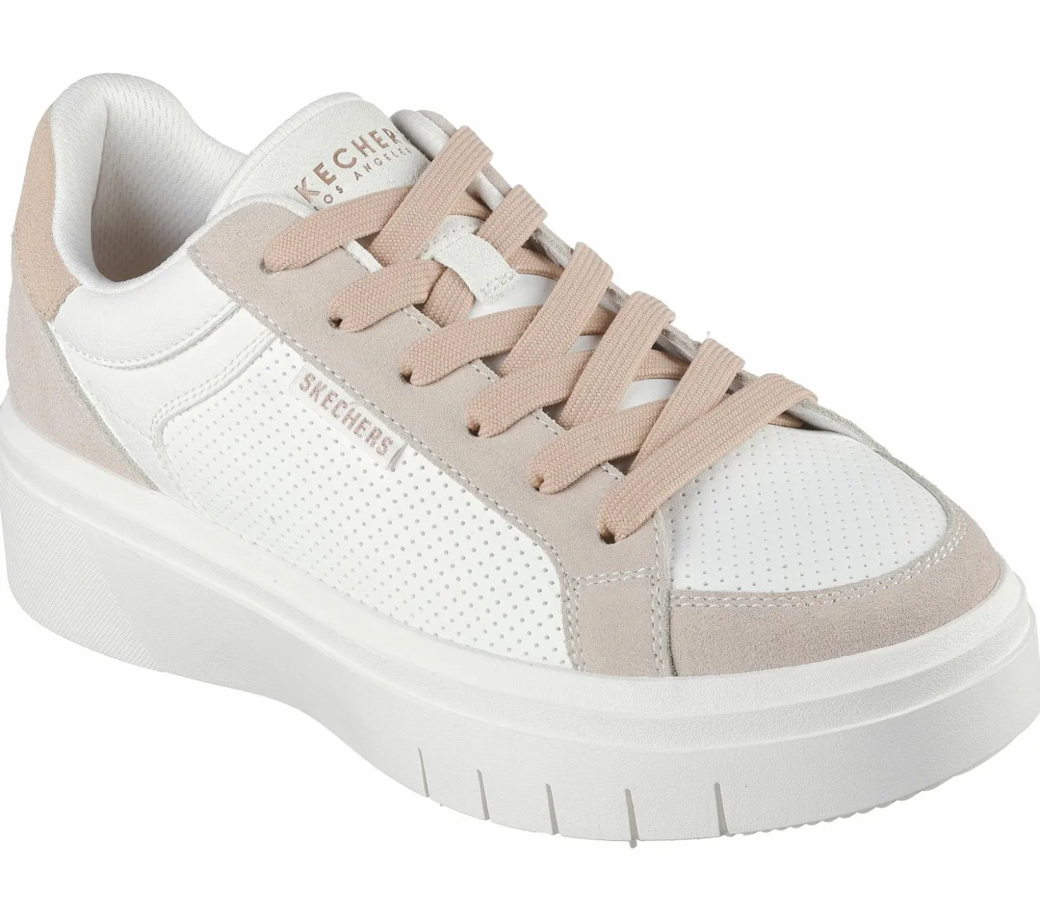 Lace Up|Casual Sneakers<SKECHERS Street Flex - Flossy WHITE
