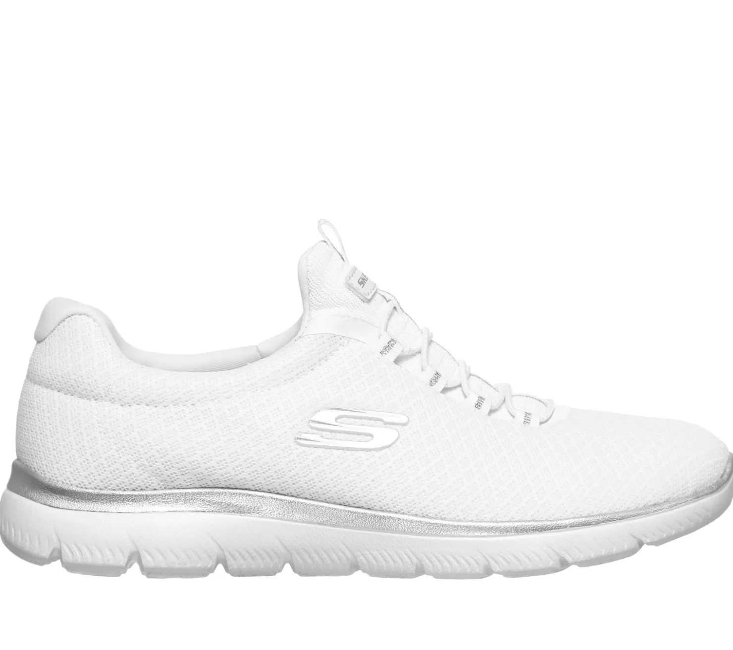 Athletic Sneakers<SKECHERS Summits WHITE / SILVER