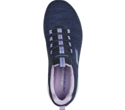 Athletic Sneakers|Slip-Ons<SKECHERS Summits - Fresh Impression NAVY / LAVENDER