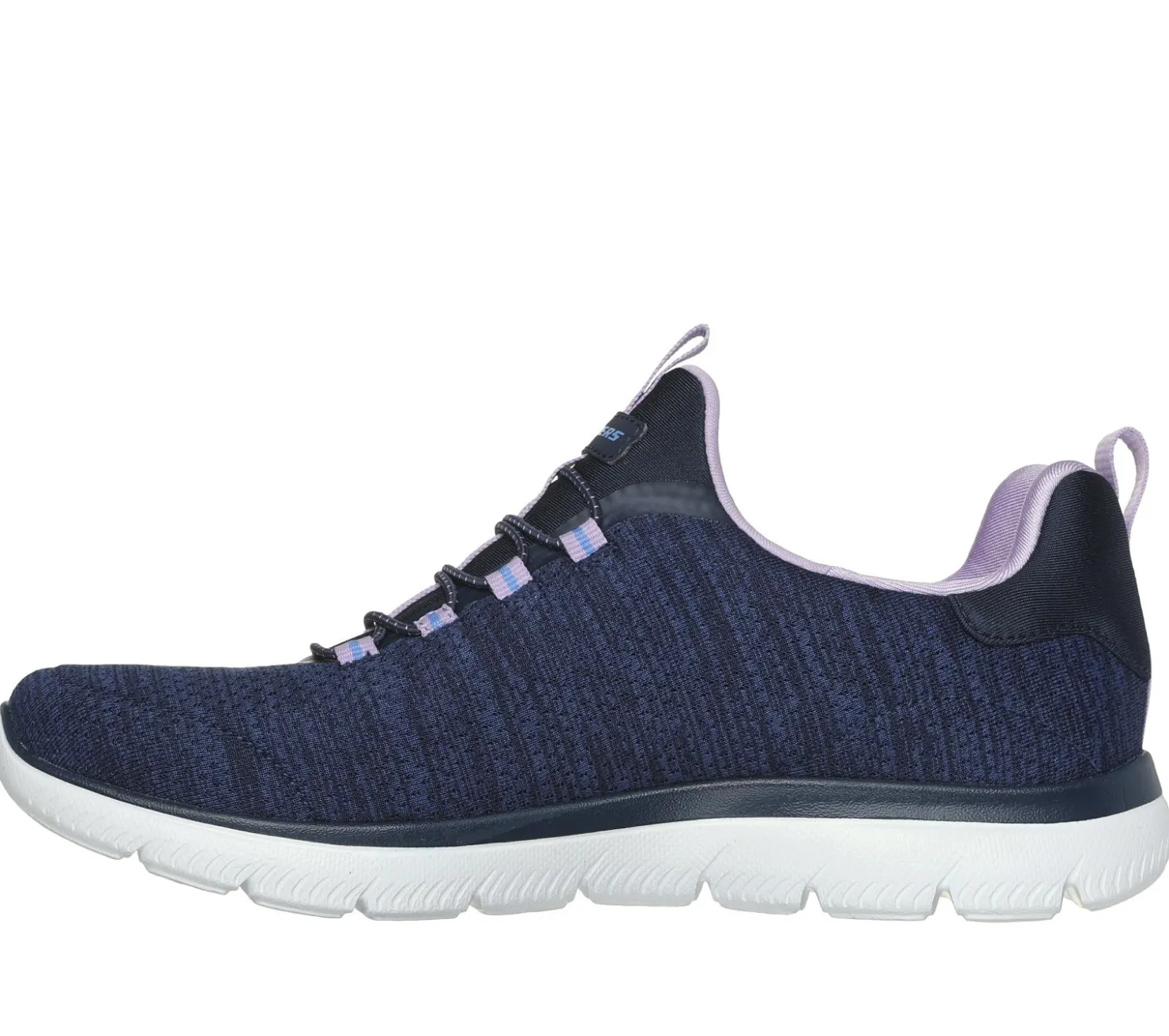 Athletic Sneakers|Slip-Ons<SKECHERS Summits - Fresh Impression NAVY / LAVENDER