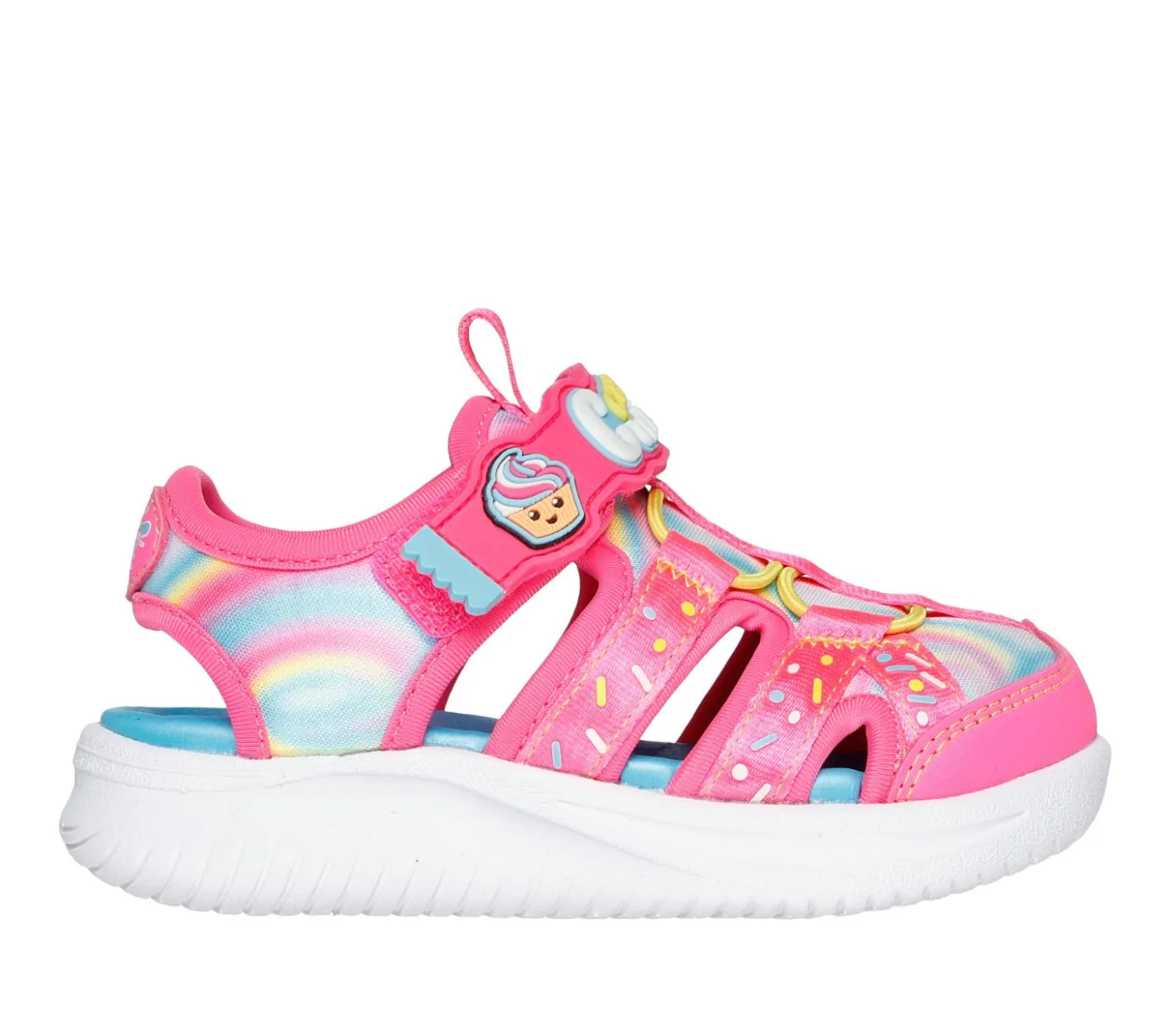 Sandals<SKECHERS Sweet Kickz: Jumpsters Sandal - Sprinkle Wonder HOT PINK / MULTI