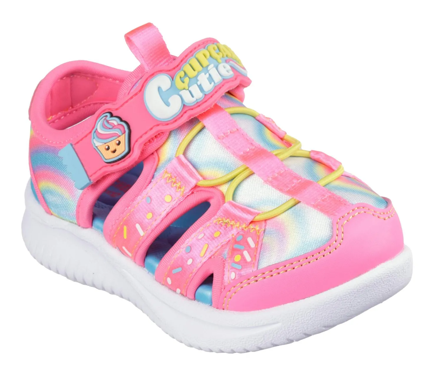 Sandals<SKECHERS Sweet Kickz: Jumpsters Sandal - Sprinkle Wonder HOT PINK / MULTI
