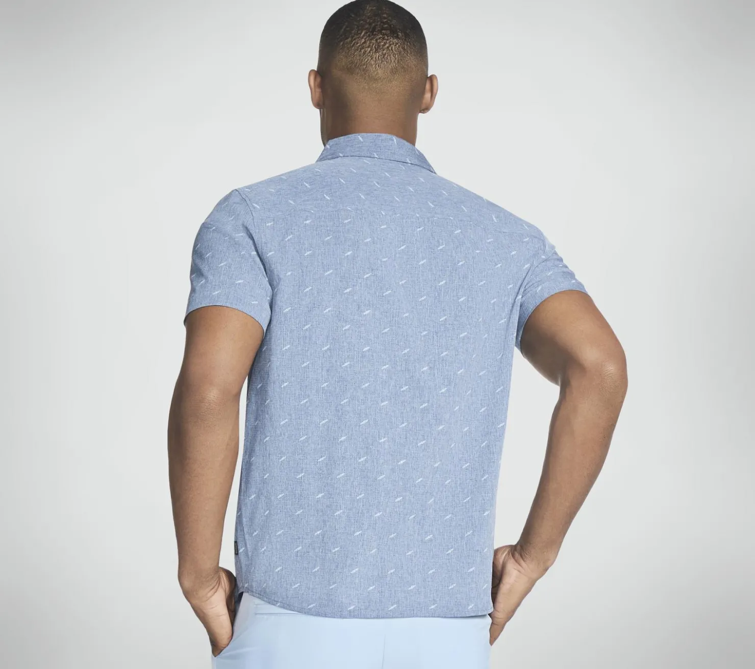 Tops|Tops<SKECHERS The GO WALK Air Printed Short Sleeve Shirt DENIM