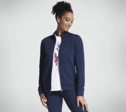 Tops|Tops<SKECHERS The Hoodless Hoodie GO WALK Everywhere Jacket NAVY
