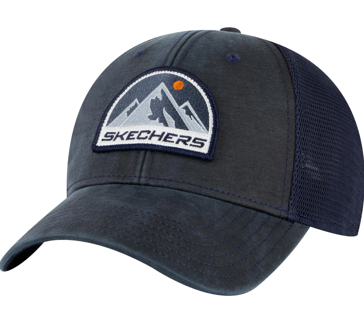 Hats|Hats<SKECHERS Trail Trucker Hat NAVY / GRAY