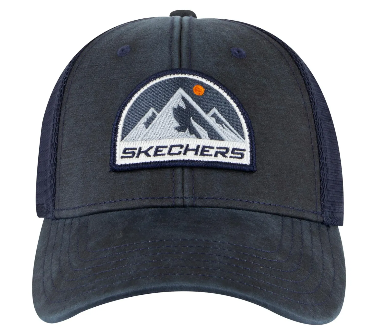 Hats|Hats<SKECHERS Trail Trucker Hat NAVY / GRAY