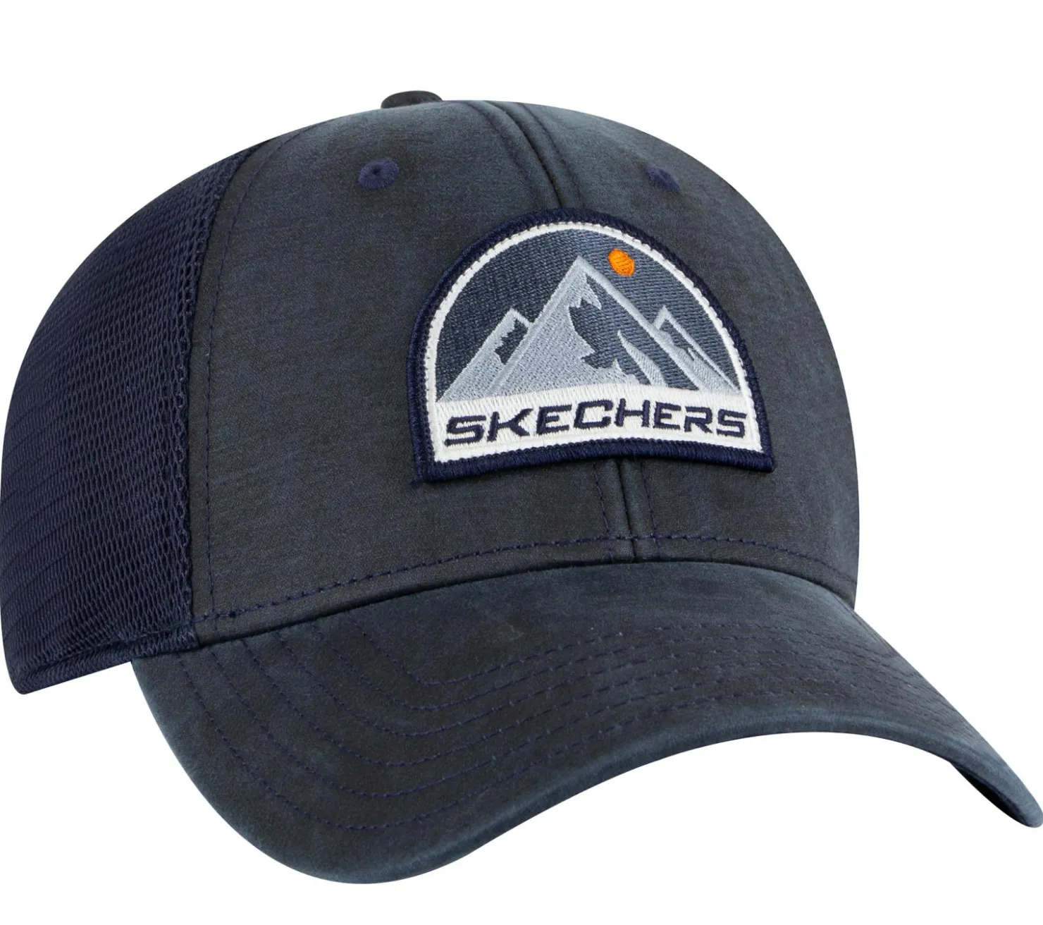 Hats|Hats<SKECHERS Trail Trucker Hat NAVY / GRAY