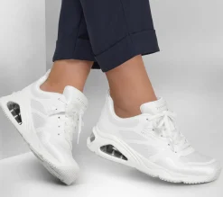 Lace Up|Athletic Sneakers<SKECHERS Tres-Air Uno - Revolution-Airy WHITE / SILVER