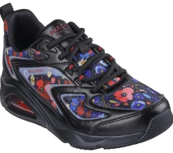 Lace Up|Athletic Sneakers<SKECHERS Tres-Air Uno - Botanical Bliss BLACK / MULTI