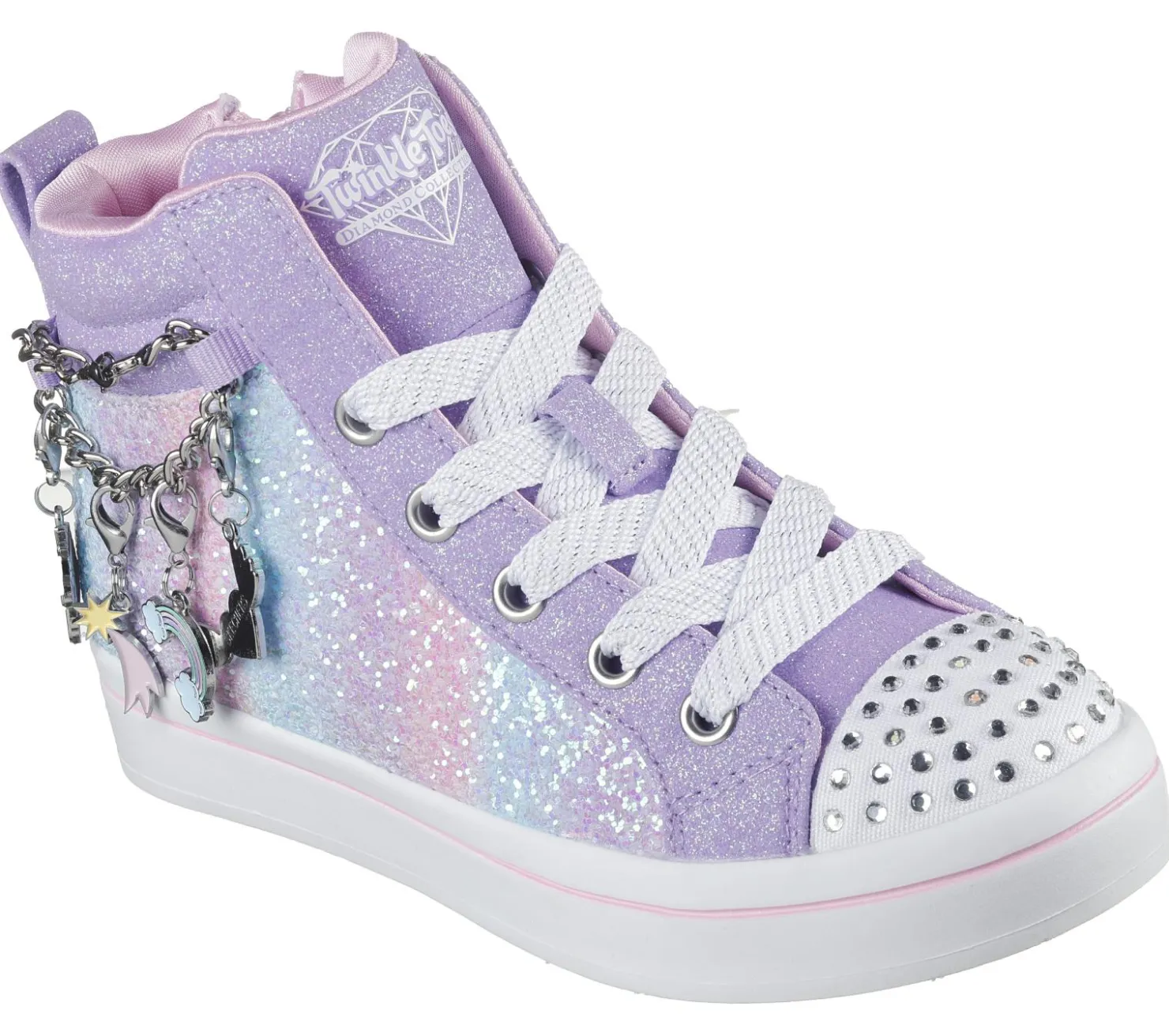 Light-Up|Lace Ups<SKECHERS Twi-Lites - Charm Glitz LAVENDER / MULTI