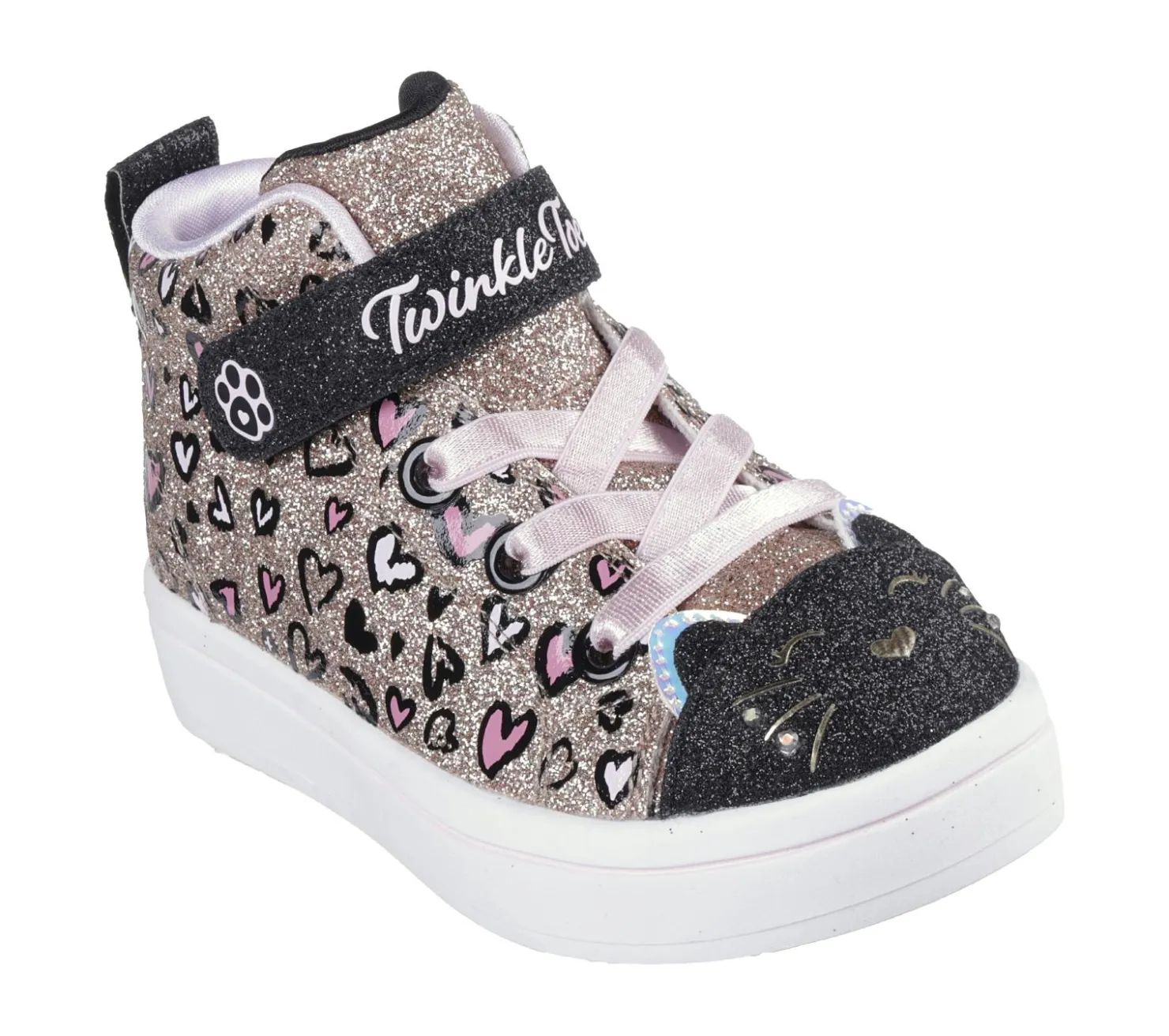 Light-Up|Athletic Shoes & Sneakers<SKECHERS Twinkle Toes: Twi-Lites 2.0 - Kitty Cutie ROSEGOLD