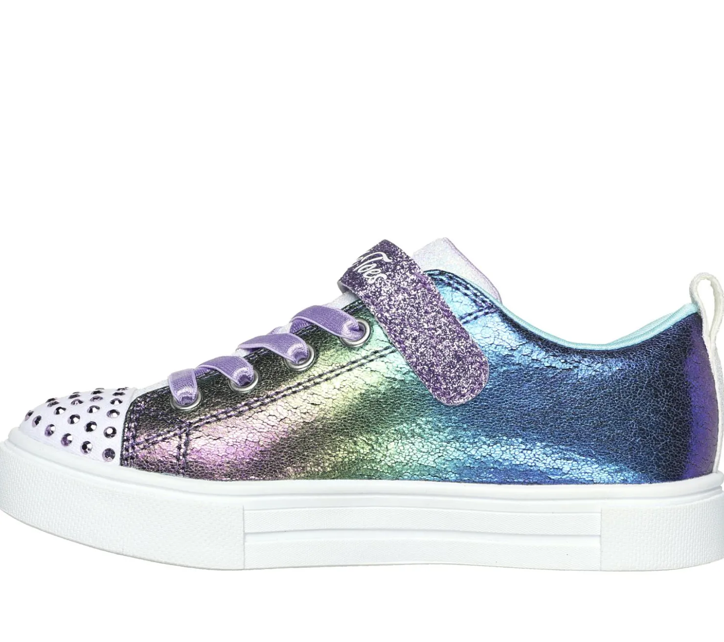 Light-Up|Athletic Shoes & Sneakers<SKECHERS Twinkle Toes: Twinkle Sparks - Shimmer Stars PURPLE / MULTI