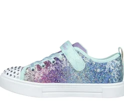 Light-Up|Athletic Shoes & Sneakers<SKECHERS Twinkle Toes: Twinkle Sparks - Sequin Flash LIGHT BLUE / MULTI
