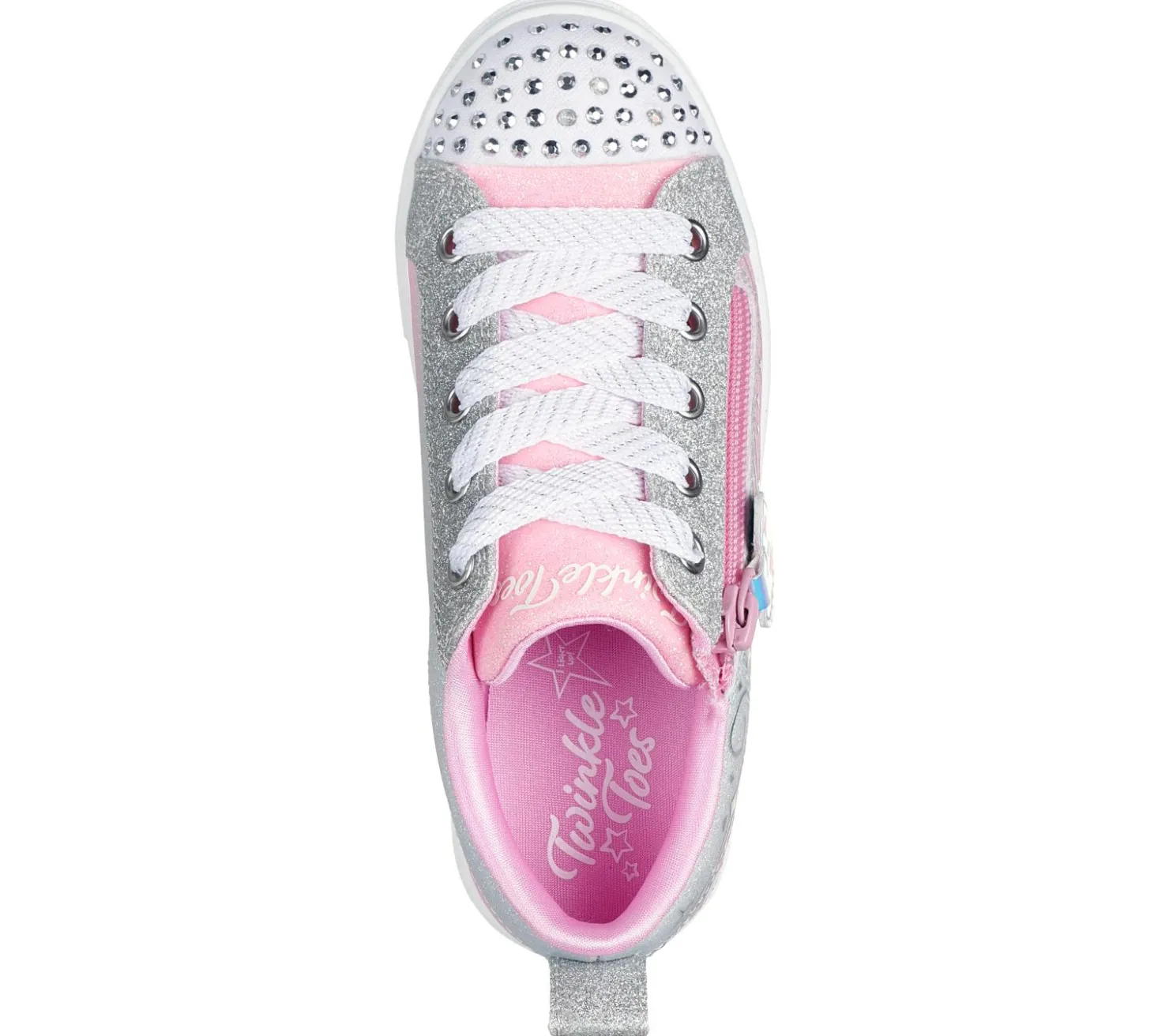 Light-Up|Lace Ups<SKECHERS Twinkle Toes: Twinkle Sparks - Magical Ombre PINK / SILVER