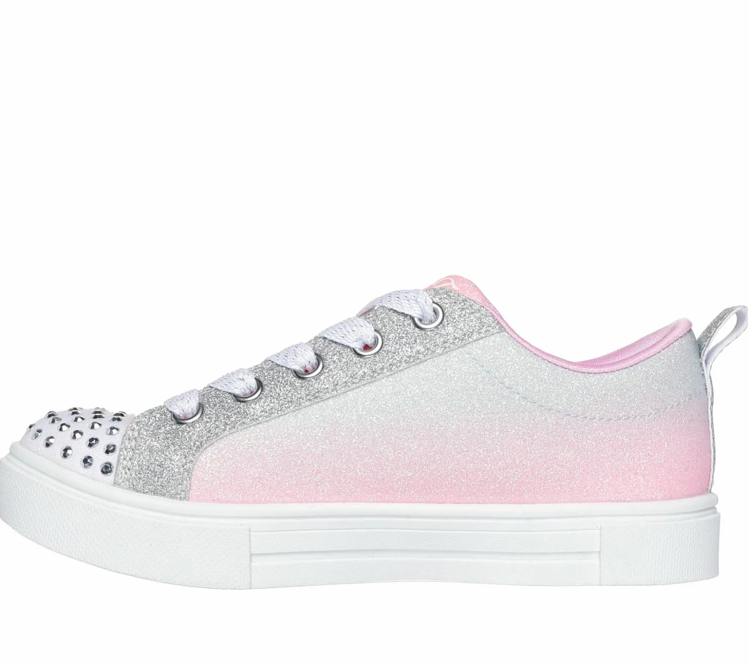 Light-Up|Lace Ups<SKECHERS Twinkle Toes: Twinkle Sparks - Magical Ombre PINK / SILVER