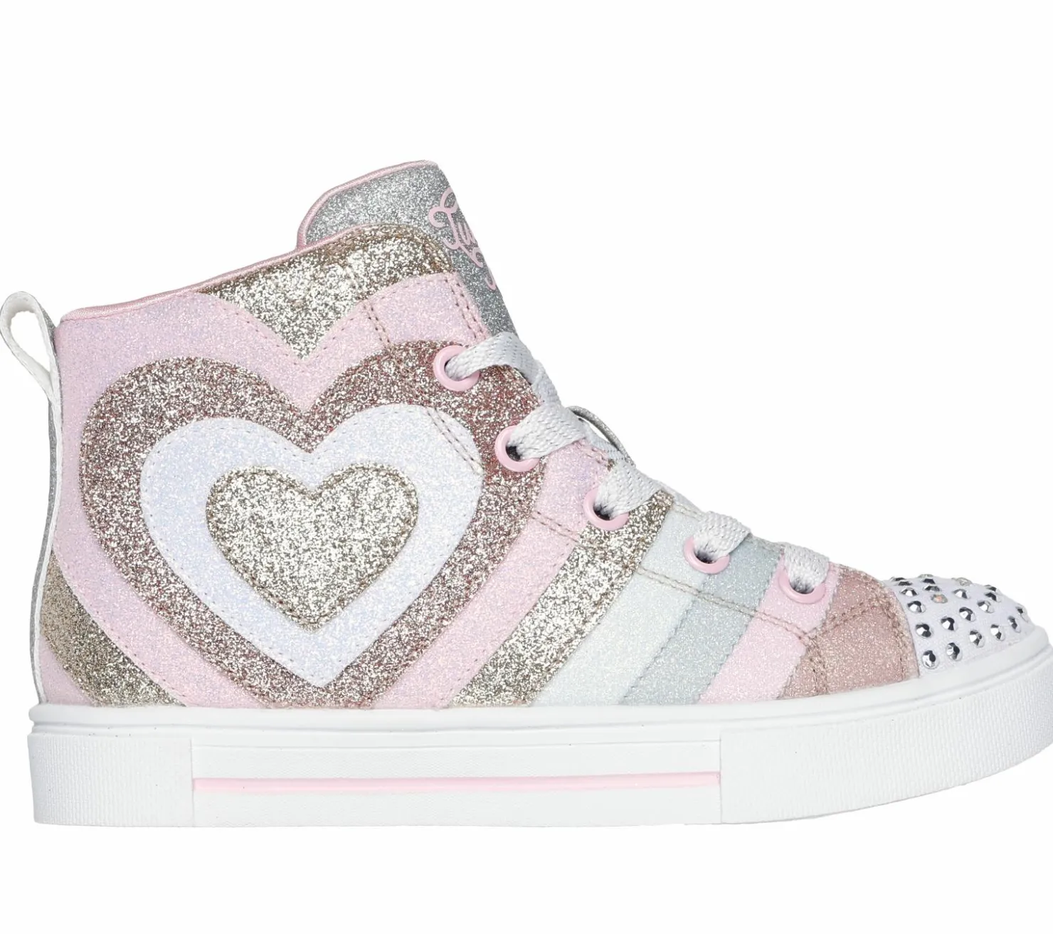 Light-Up|Lace Ups<SKECHERS Twinkle Toes: Twinkle Sparks - Heart Pop ROSEGOLD