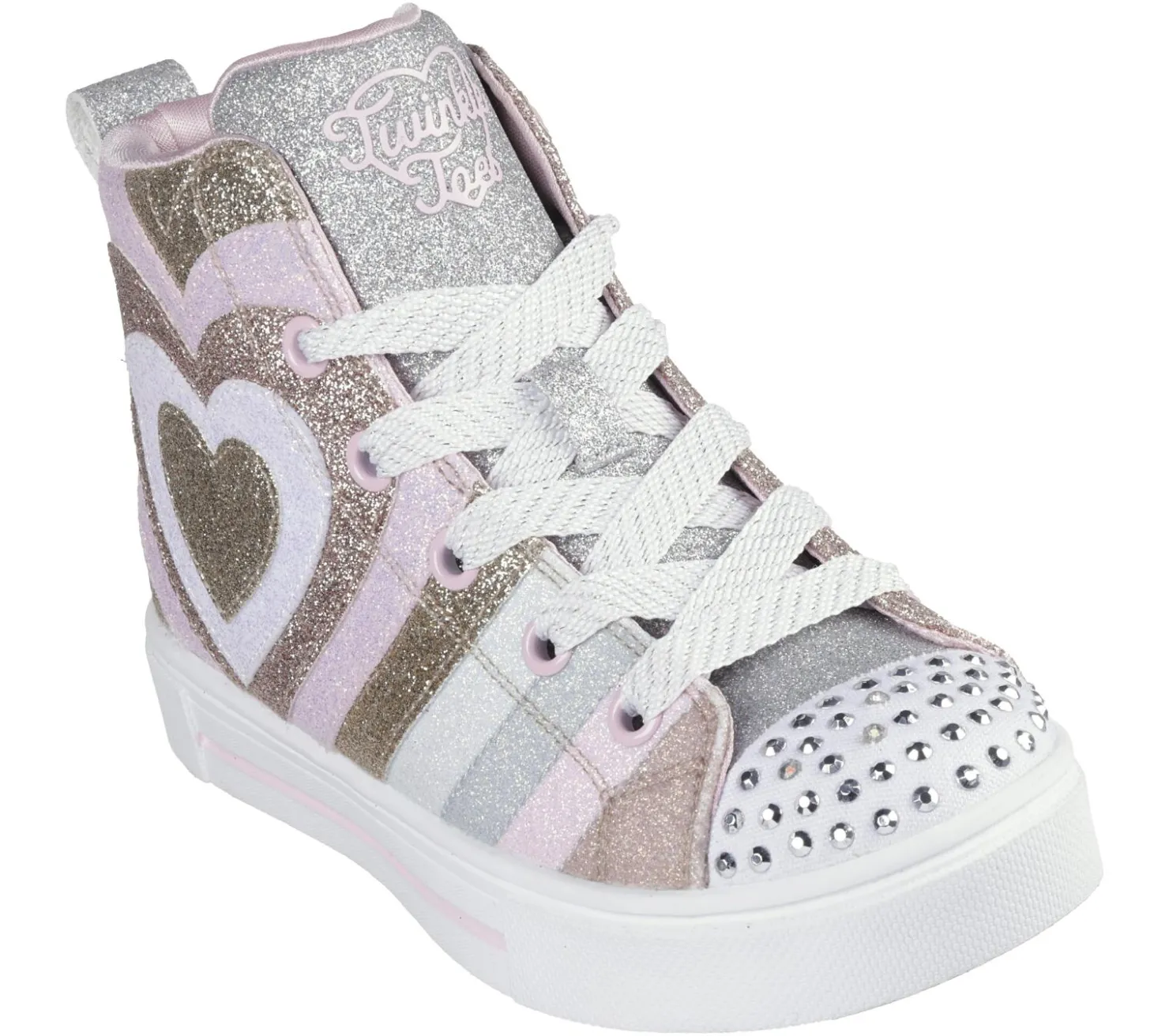 Light-Up|Lace Ups<SKECHERS Twinkle Toes: Twinkle Sparks - Heart Pop ROSEGOLD