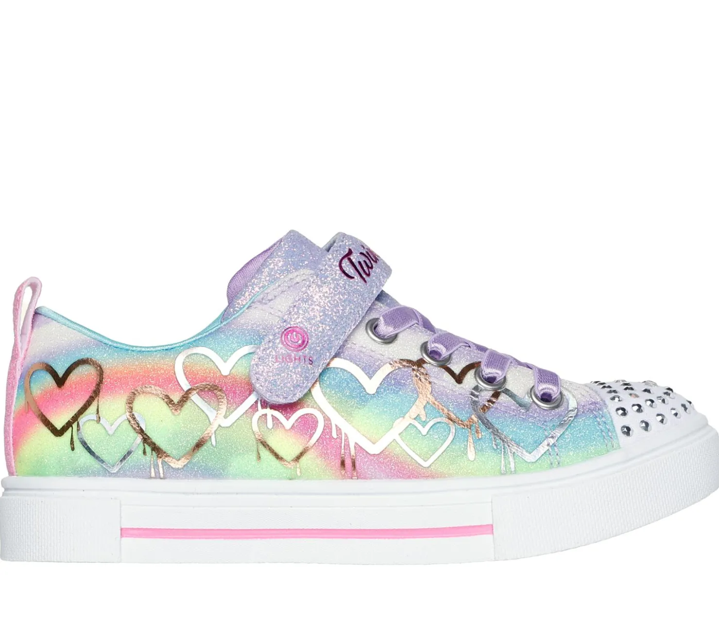 Athletic Shoes & Sneakers|Light-Up<SKECHERS Twinkle Toes: Twinkle Sparks - Ombre Love LAVENDER / MULTI