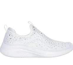 Slip-Ons|Athletic Sneakers<SKECHERS Ultra Flex 3.0 - Glam Night WHITE / SILVER