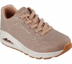 Lace Up|Athletic Sneakers<SKECHERS Uno - Glitter Bomb ROSEGOLD