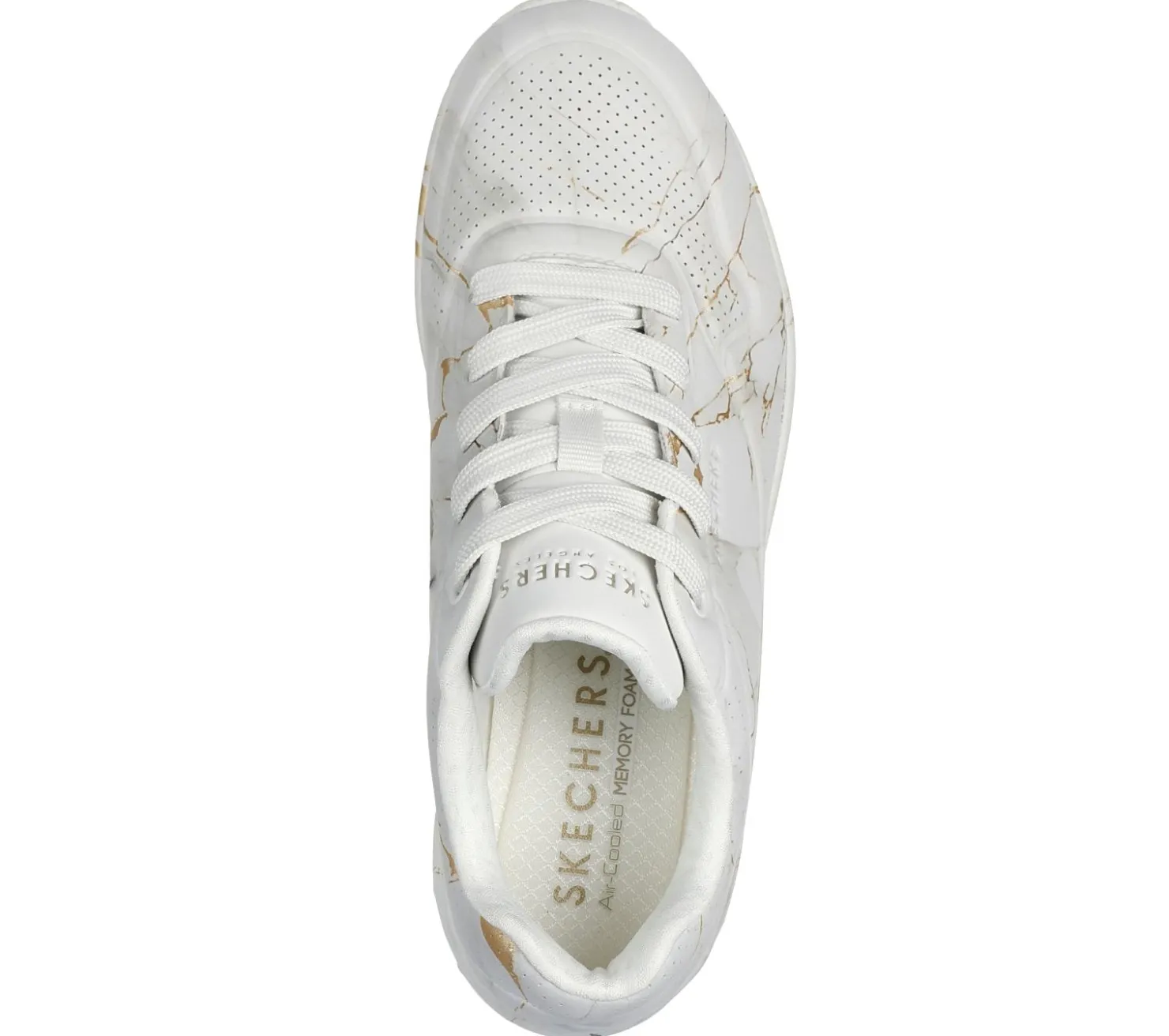 Lace Up|Athletic Sneakers<SKECHERS Uno - Marble Marvel OFF WHITE