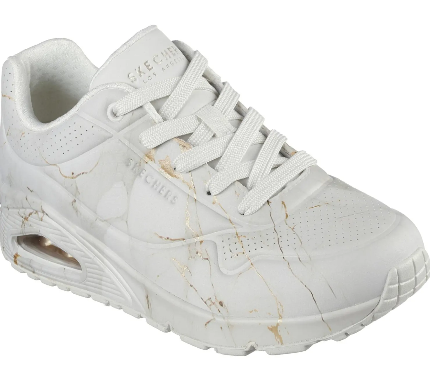 Lace Up|Athletic Sneakers<SKECHERS Uno - Marble Marvel OFF WHITE
